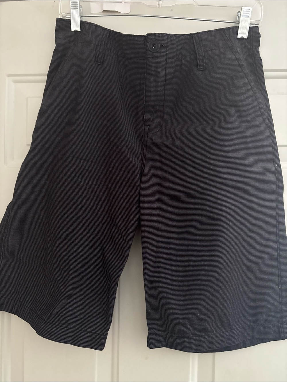 Calvin Klein Men's Black Flat-Front Shorts